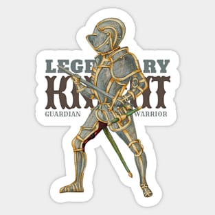 Legendary Knight The Guardian Warrior Sticker